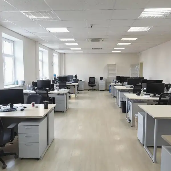 Open space в офисе - после уборки